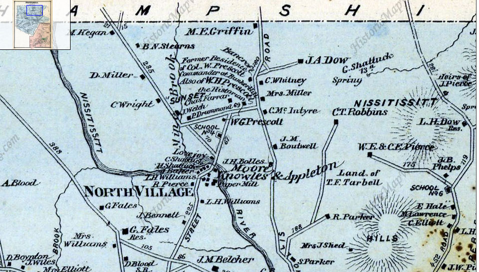 old pepperell map Pepperell, Map, Bullet journal